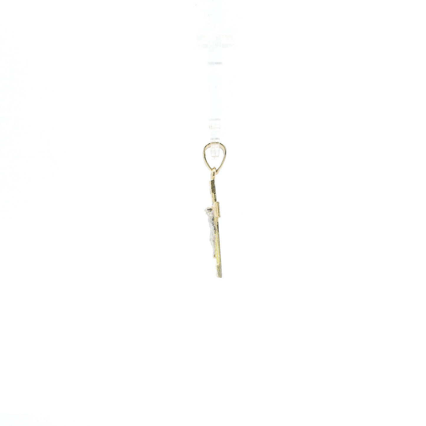 10K Yellow & White Gold Crucifix Pendant