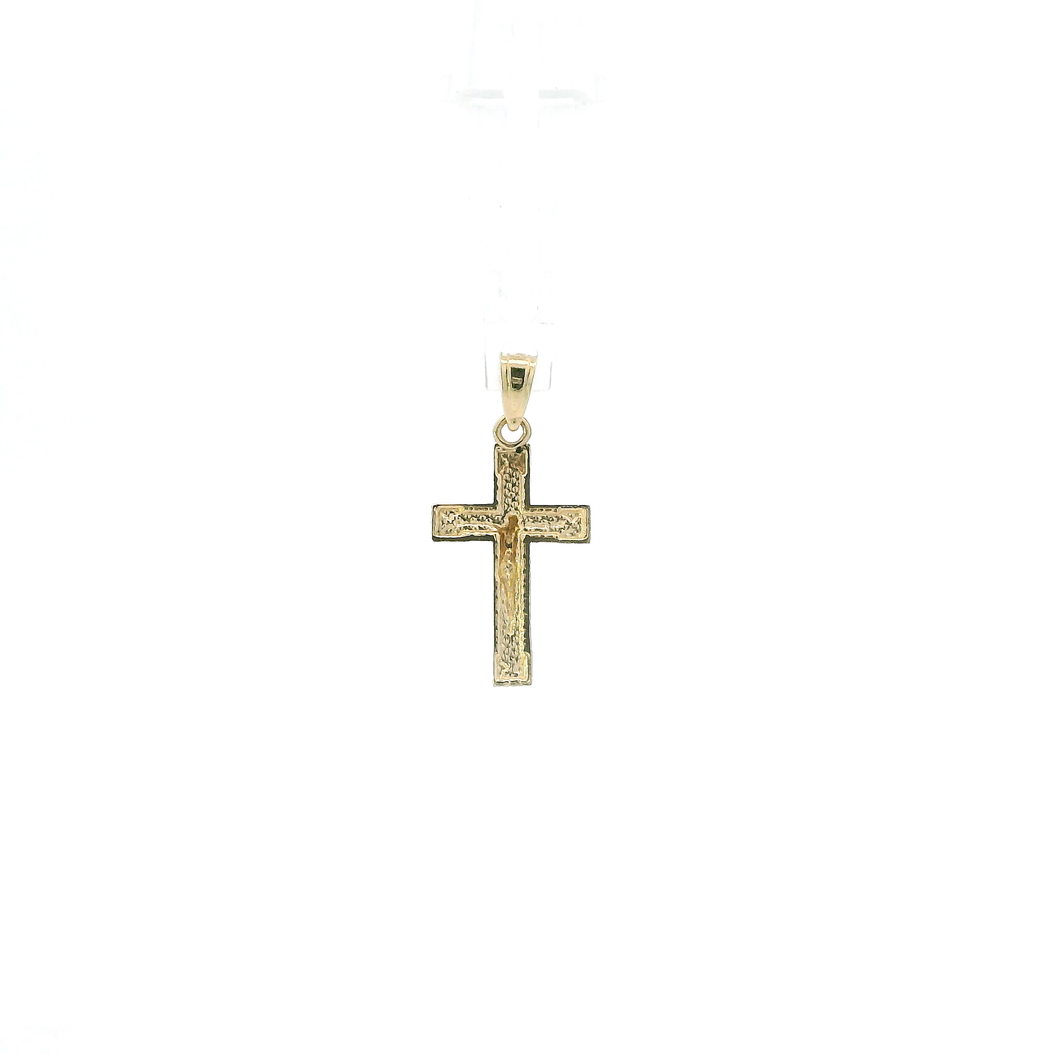 10K Yellow & White Gold Crucifix Pendant
