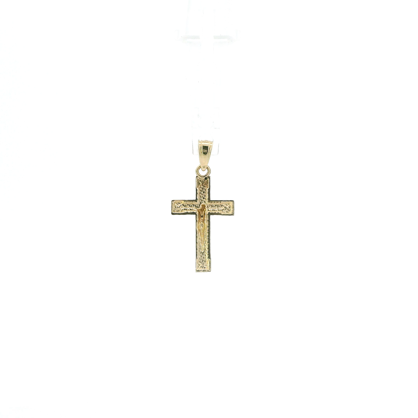 10K Yellow & White Gold Crucifix Pendant
