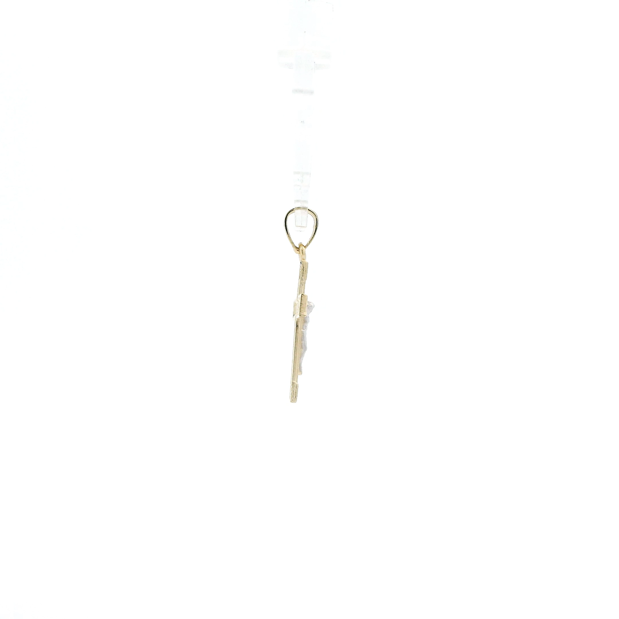 10K Yellow & White Gold Crucifix Pendant