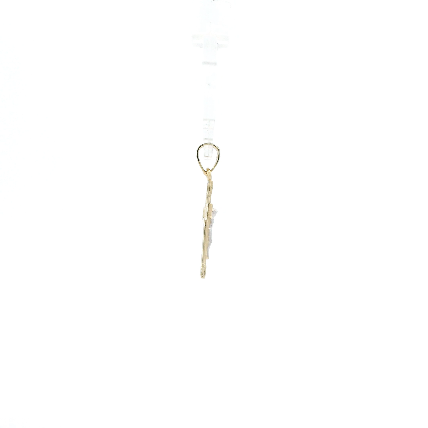 10K Yellow & White Gold Crucifix Pendant