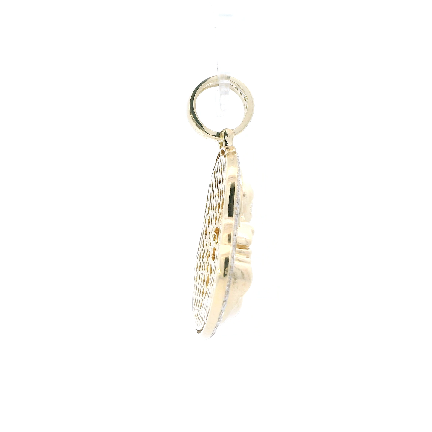 10K Yellow Gold Diamond Buddha Pendant- 1.33ct
