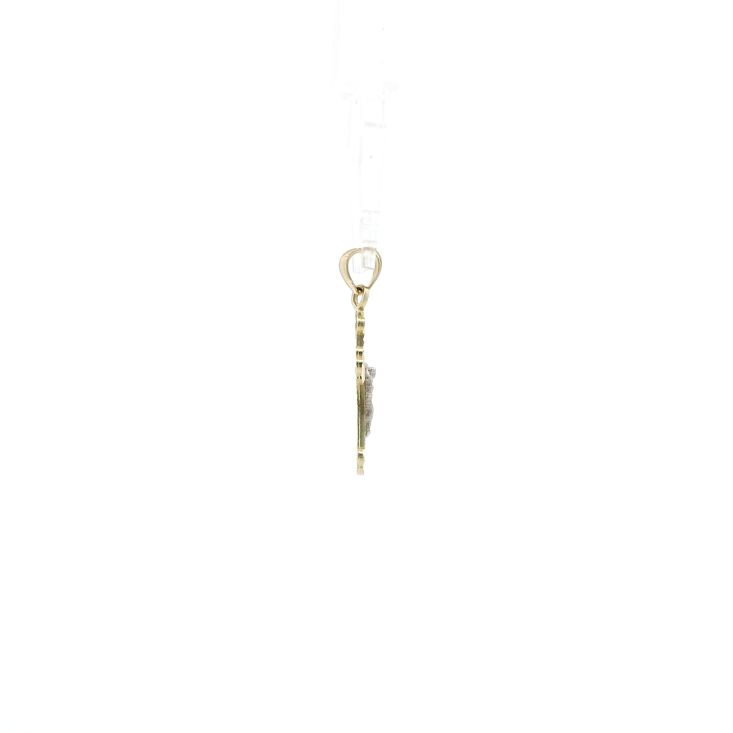 10K Yellow & White Gold Crucifix Pendant