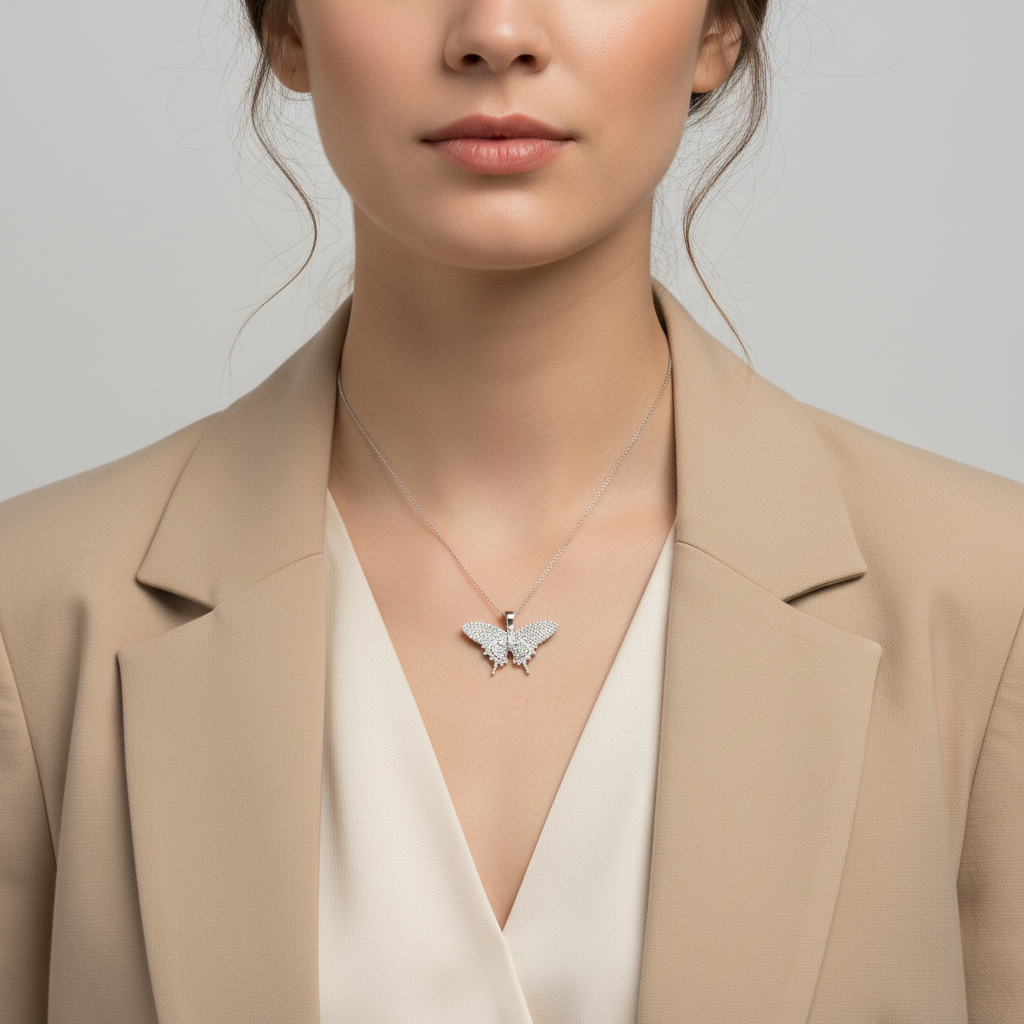 Sterling Silver Butterfly Pendant