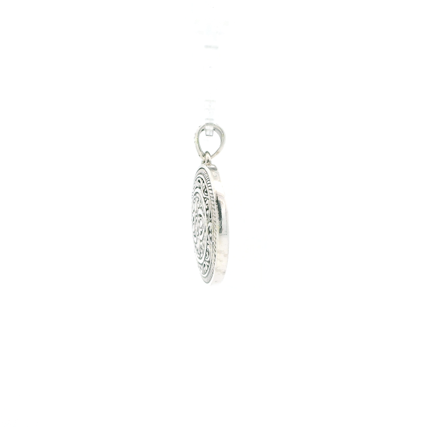 Sterling Silver Round Filigree Pendant