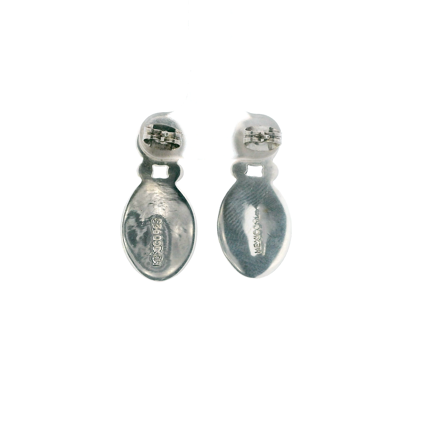 Vintage Sterling Silver Drop Lapis Earrings