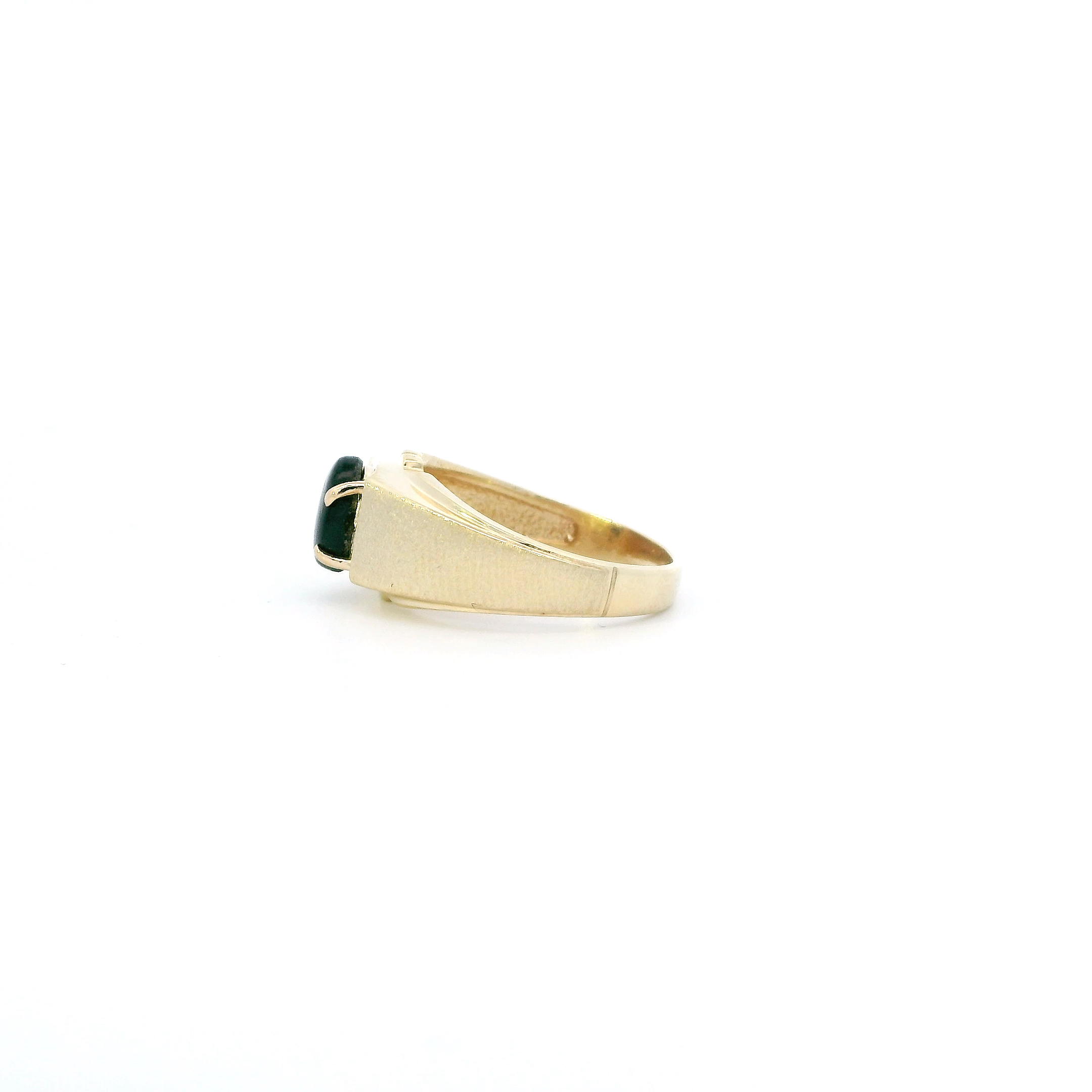 14K Yellow Gold Tiger Eye Womens Ring