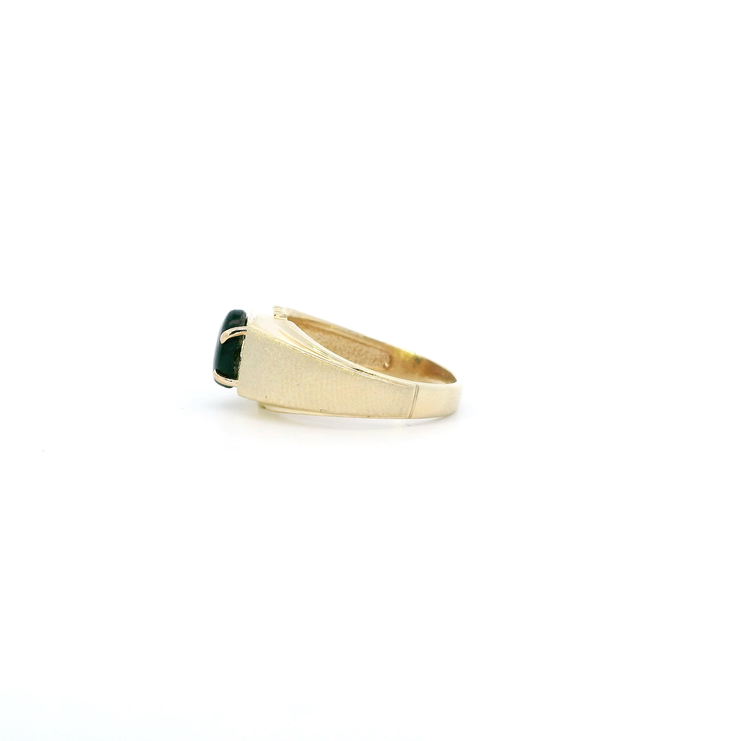 14K Yellow Gold Tiger Eye Womens Ring