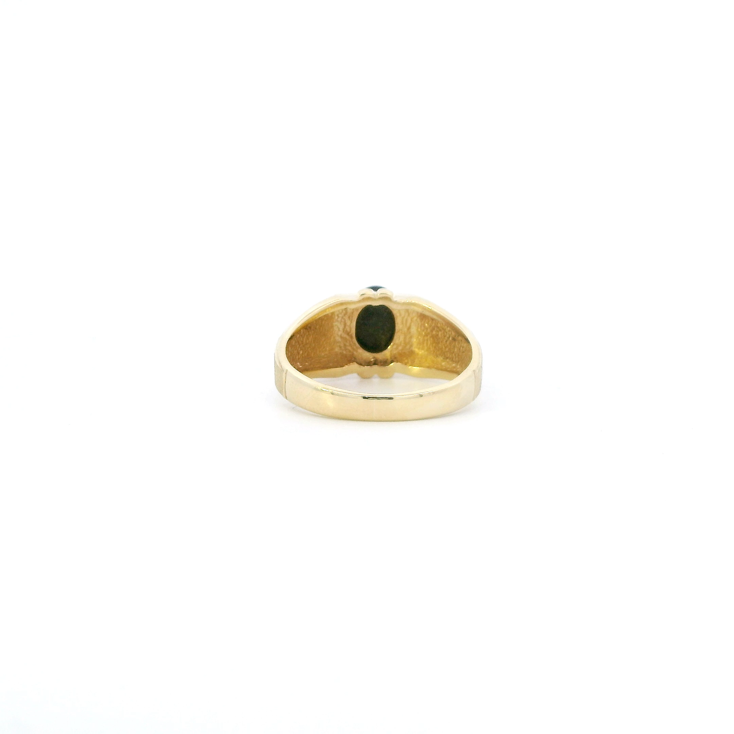 14K Yellow Gold Tiger Eye Womens Ring