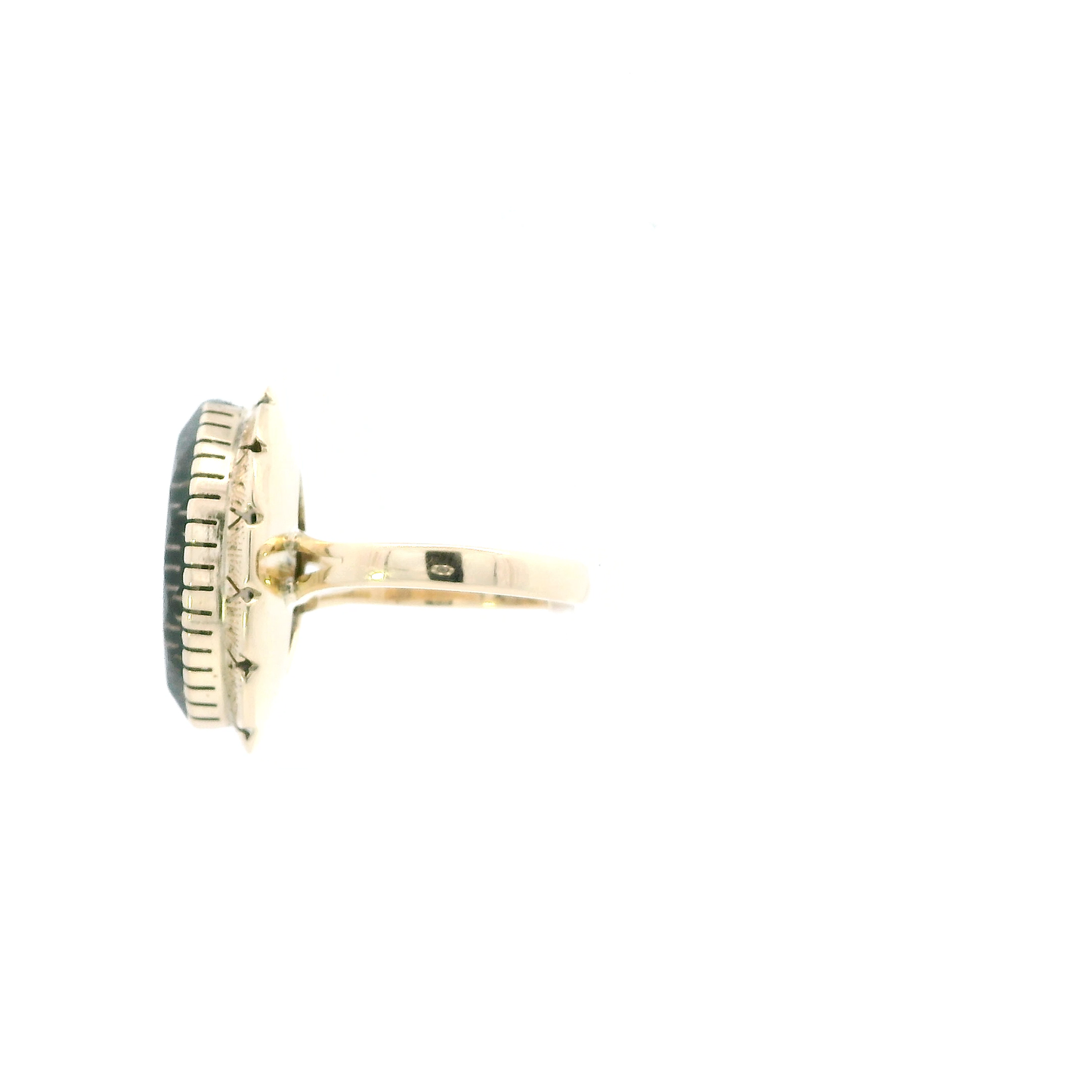 14K Yellow Gold Smokey Quartz