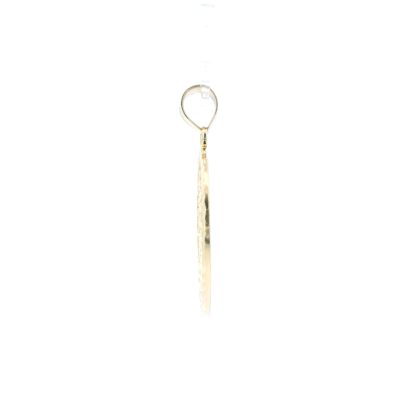 14K Yellow Gold Aztec Calendar Pendant