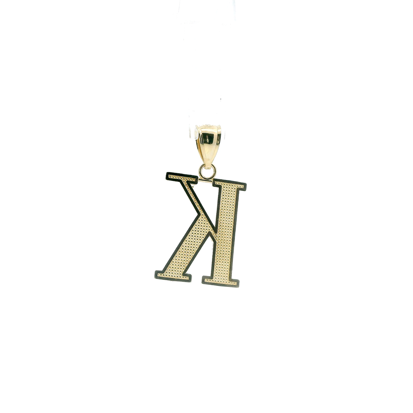 10K Yellow Gold Letter "K" Pendant
