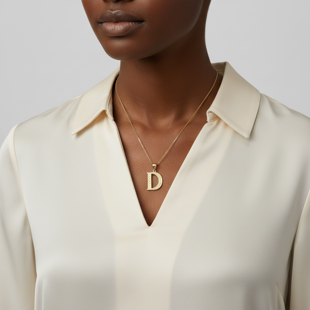 10K Yellow Gold Letter 