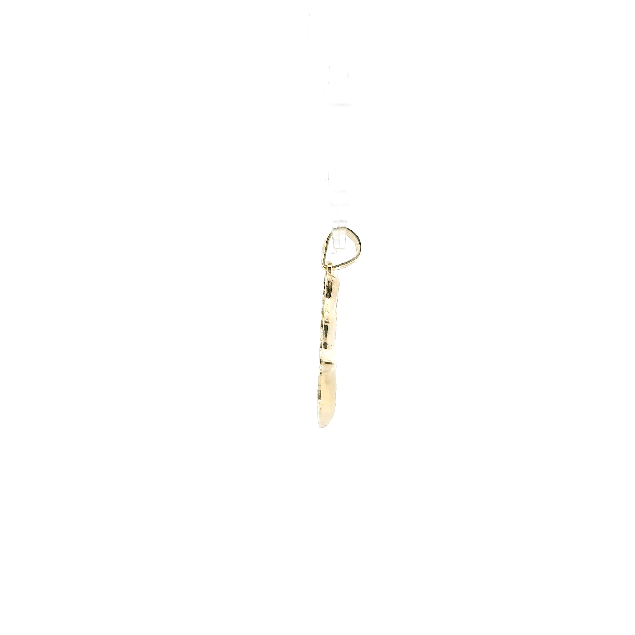 10K Yellow Gold Praying Hands Pendant