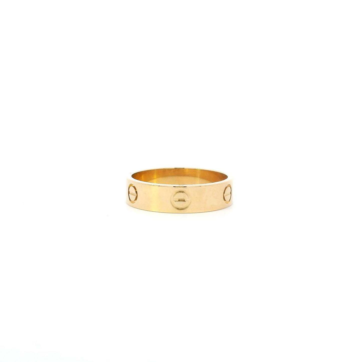 18K Yellow Gold Cartier Love Ring With Certificate Paperwork
