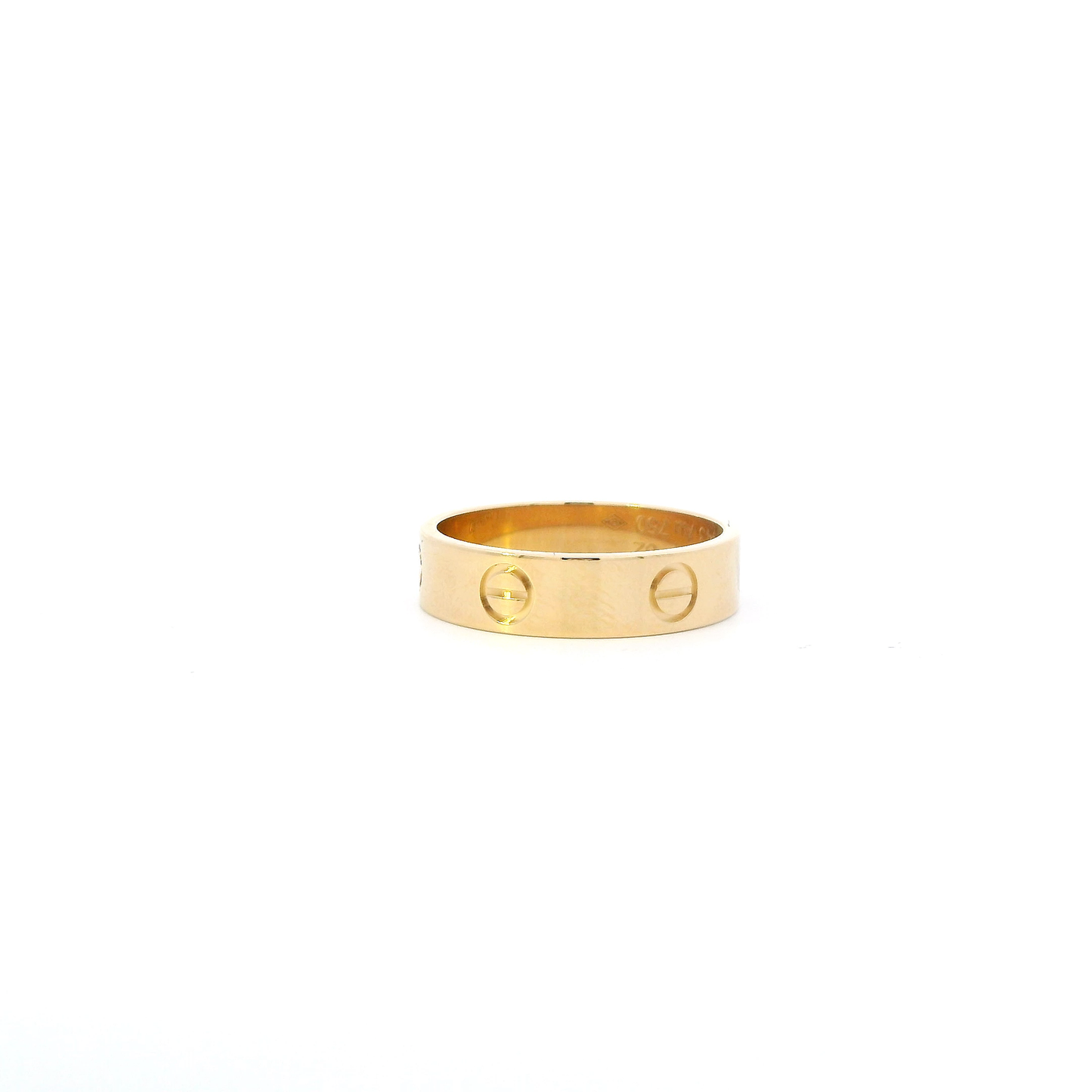 18K Yellow Gold Cartier Love Ring With Certificate Paperwork