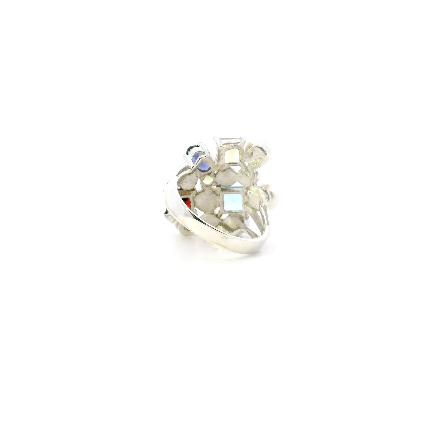 Ross Simon Silver Fresh Water Pearls & Gemstones Womens Ring