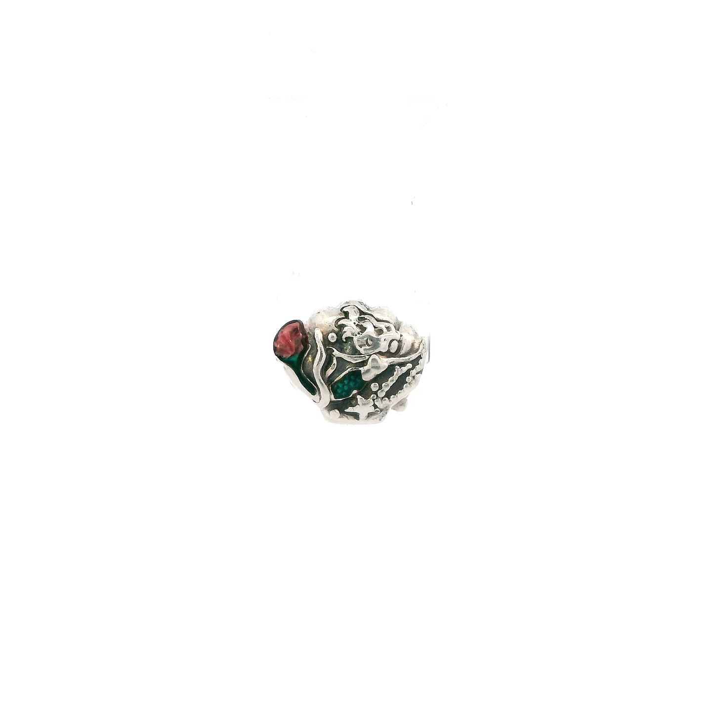 Pandora Sterling Silver "Under The Sea" Little Mermaid Seashell Charm