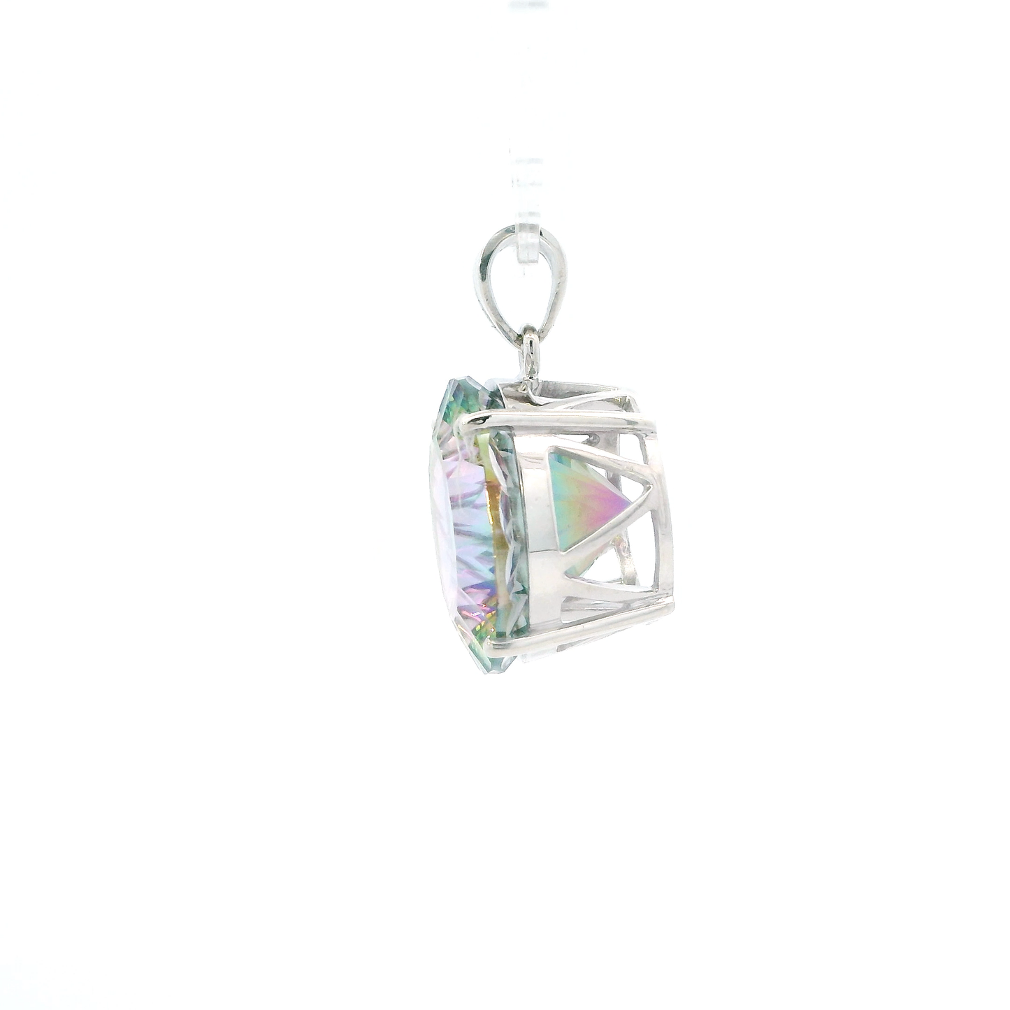 Sterling Silver Vintage Tru-K Mystic Topaz