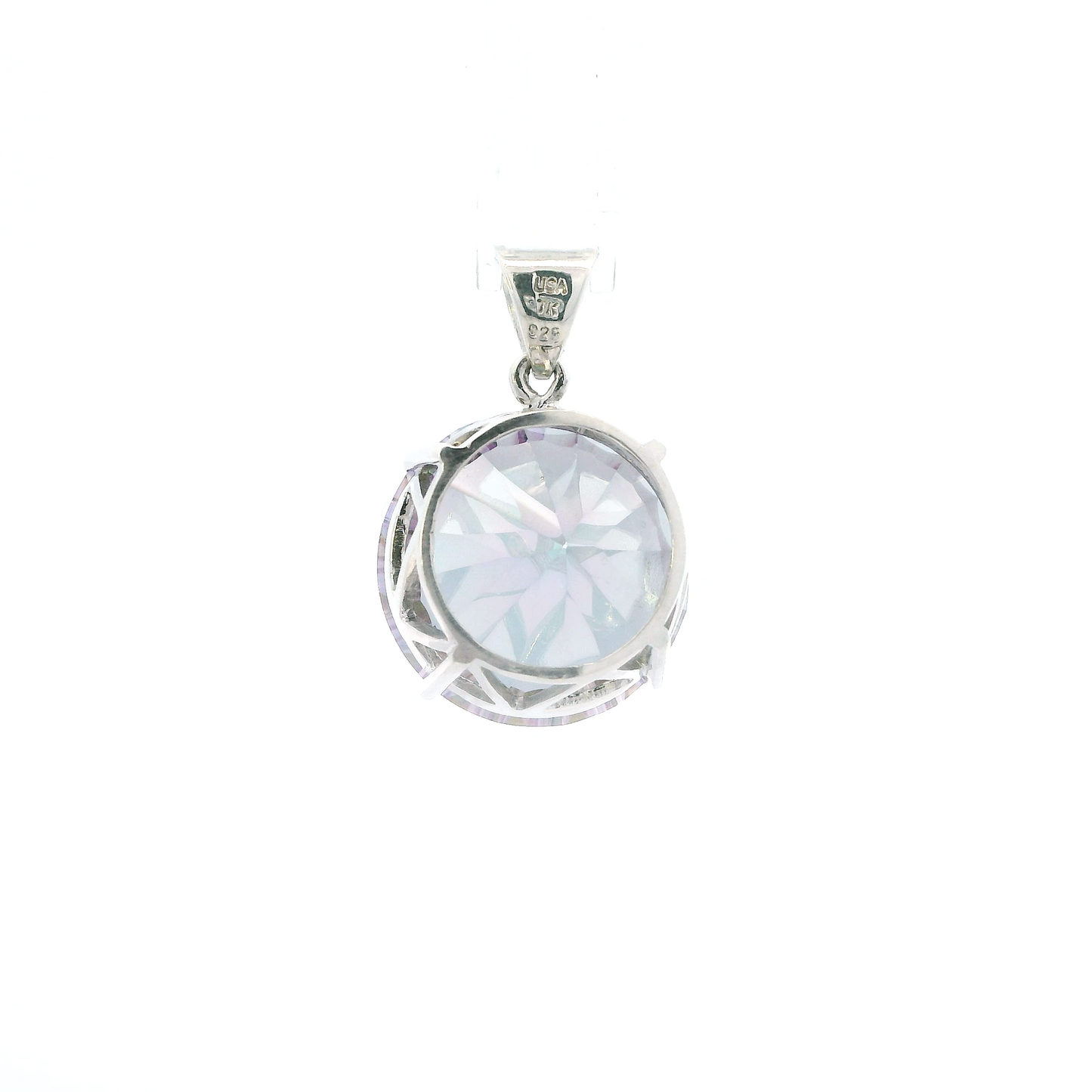 Sterling Silver Vintage Tru-K Mystic Topaz