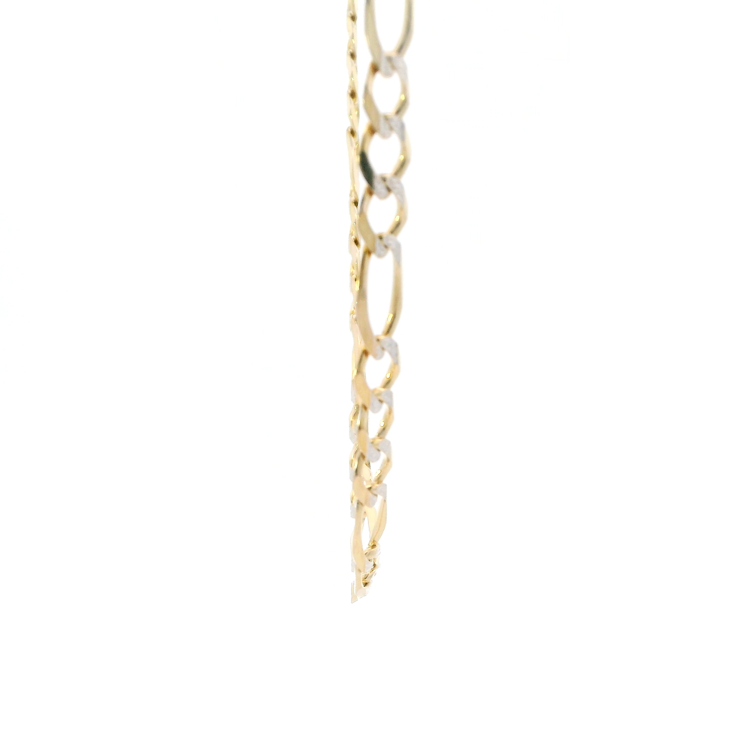 10K Yellow Gold 26" Diamond Cut Figaro Chain