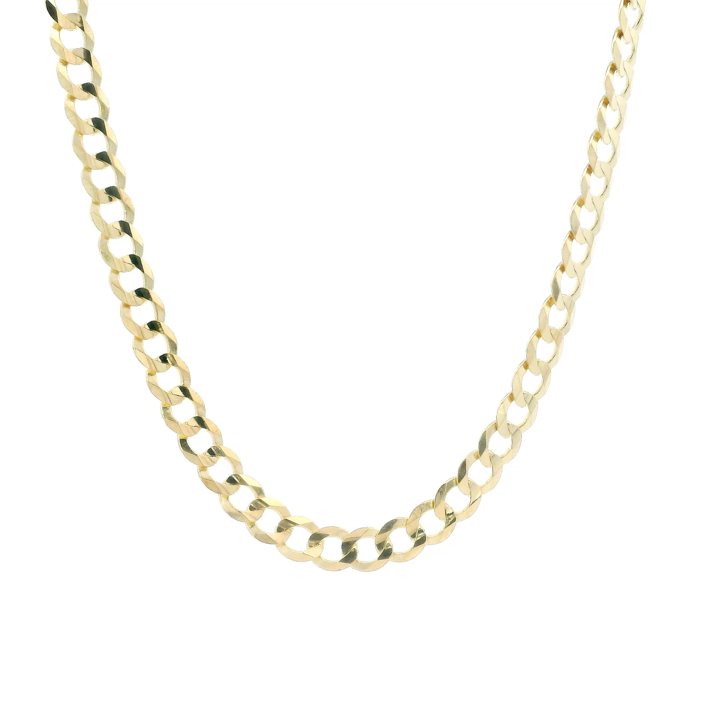 14K Yellow Gold 24" Curb Link Chain