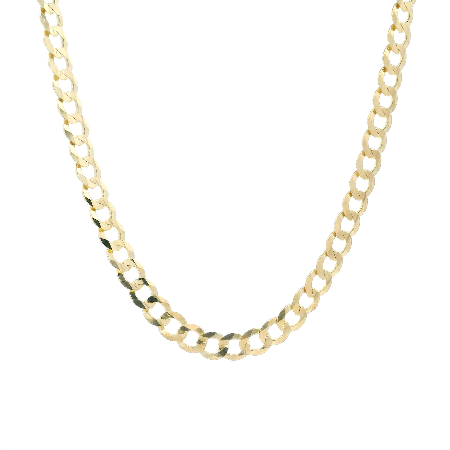 14K Yellow Gold 24" Curb Link Chain