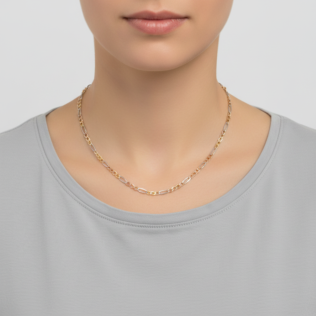 14K Tri Color Gold 20
