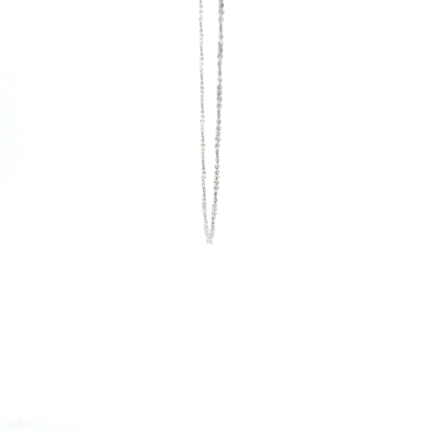 14K White Gold 24" Singapore Chain