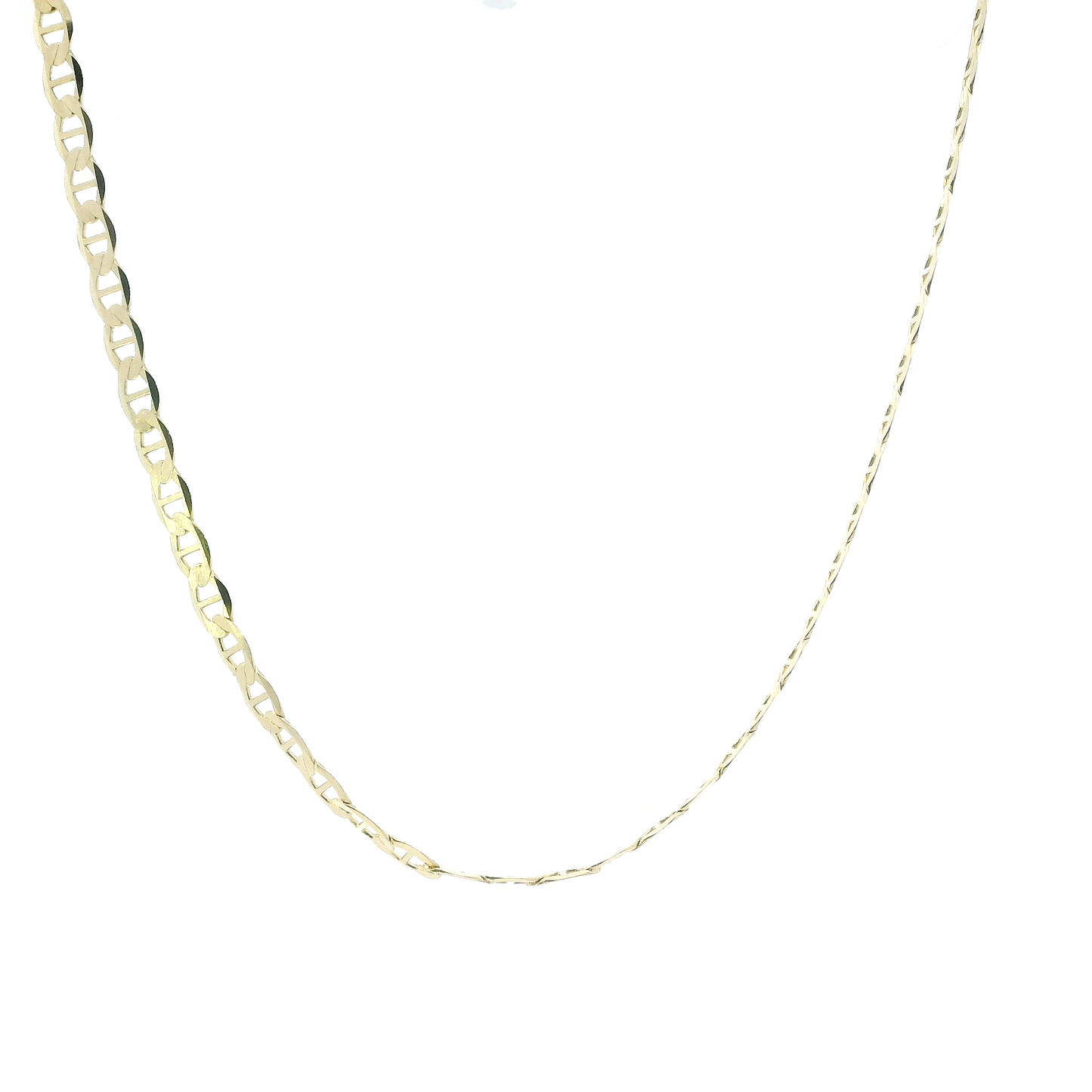 14K Yellow Gold 18" Mariner Link Chain
