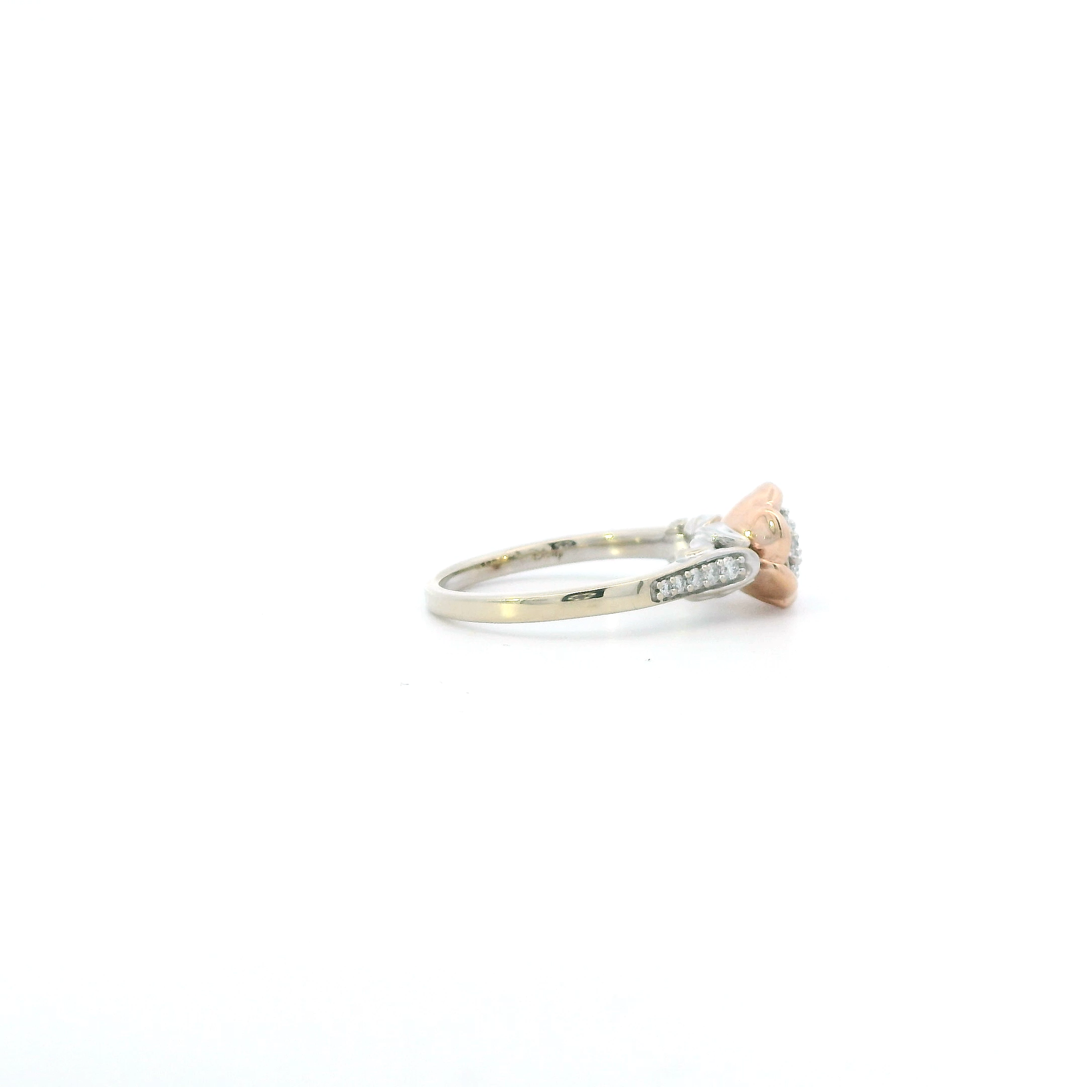 14K White & Rose Gold Diamond Disney Enchanted 