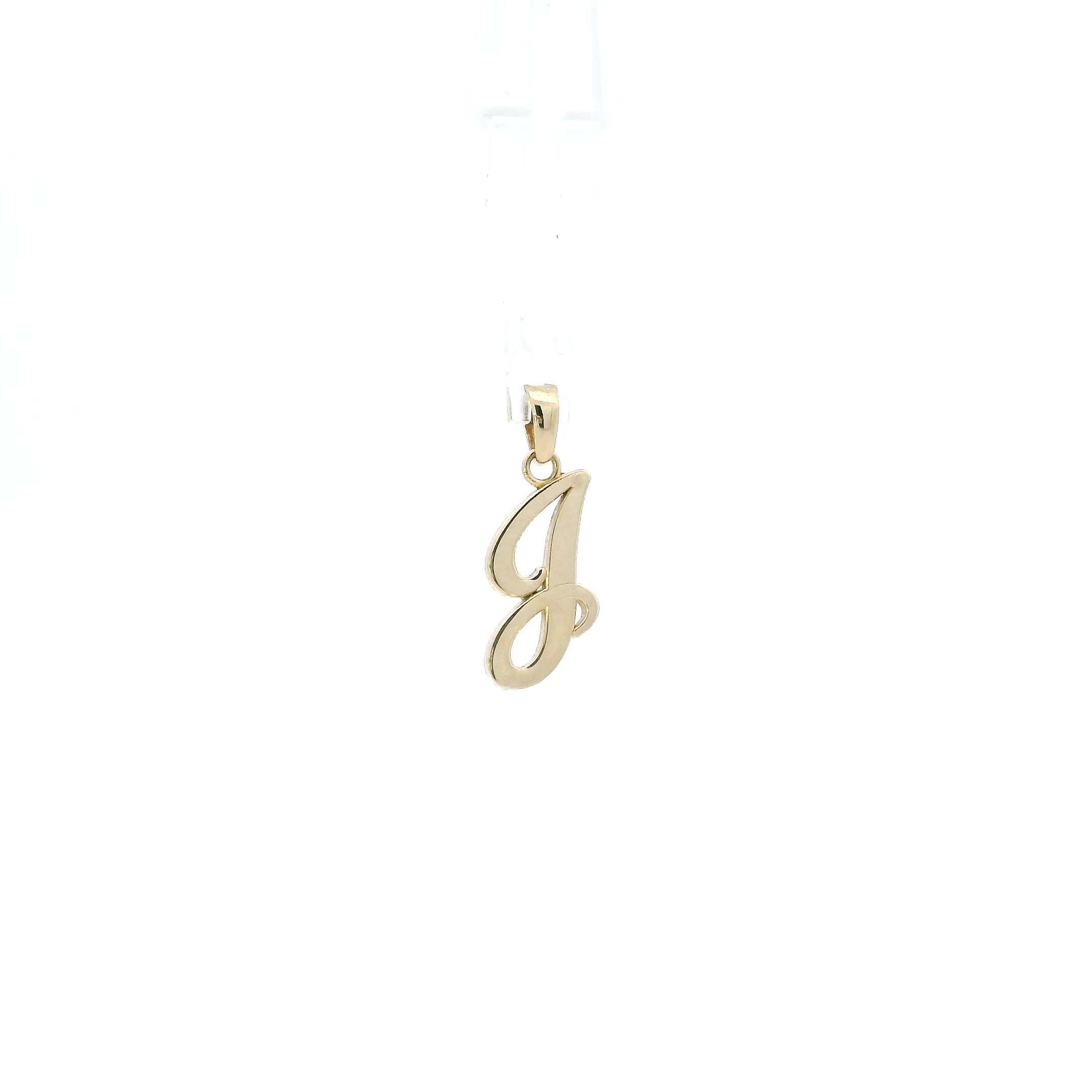 14K Yellow Gold Cursive Letter 