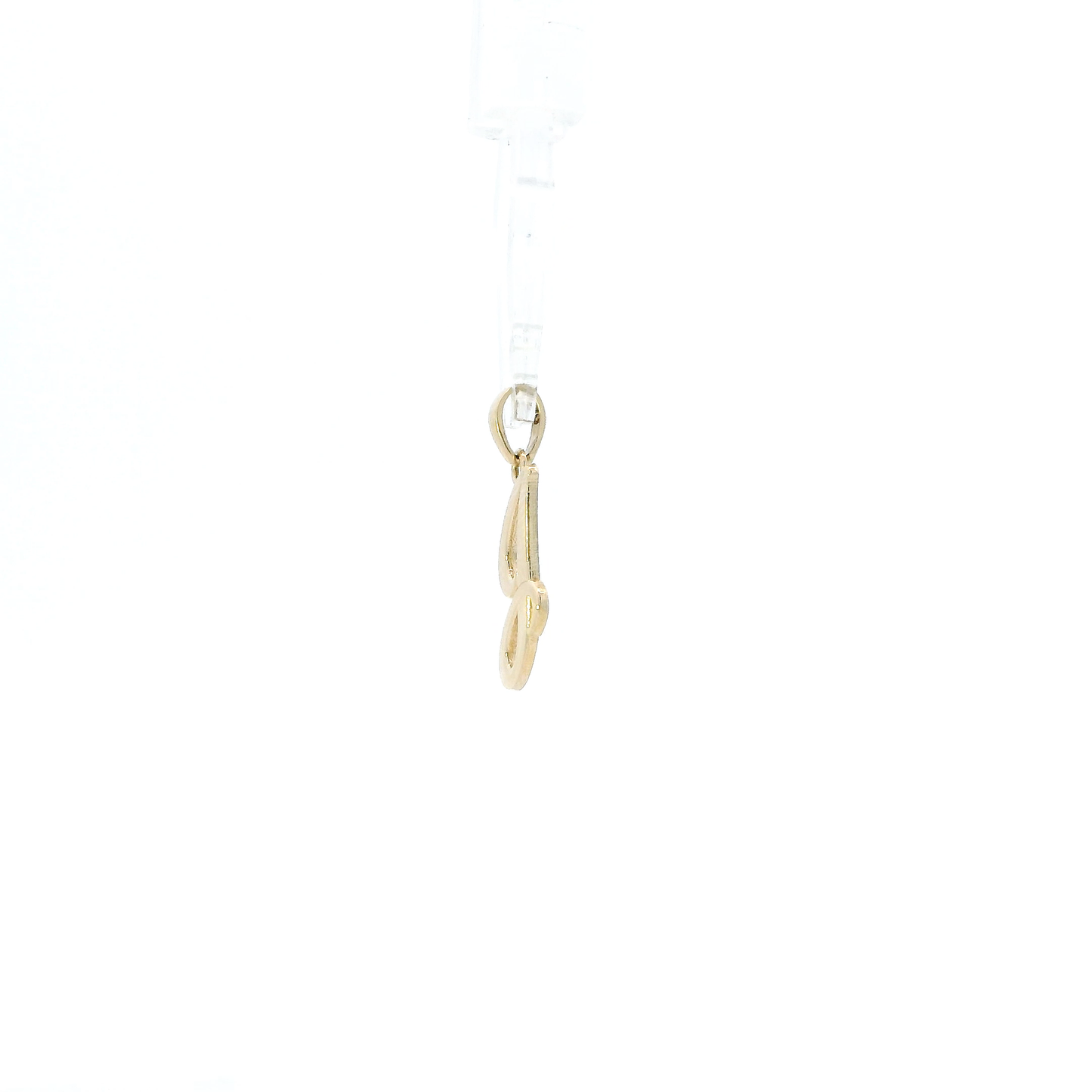 14K Yellow Gold Cursive Letter "J" Pendant