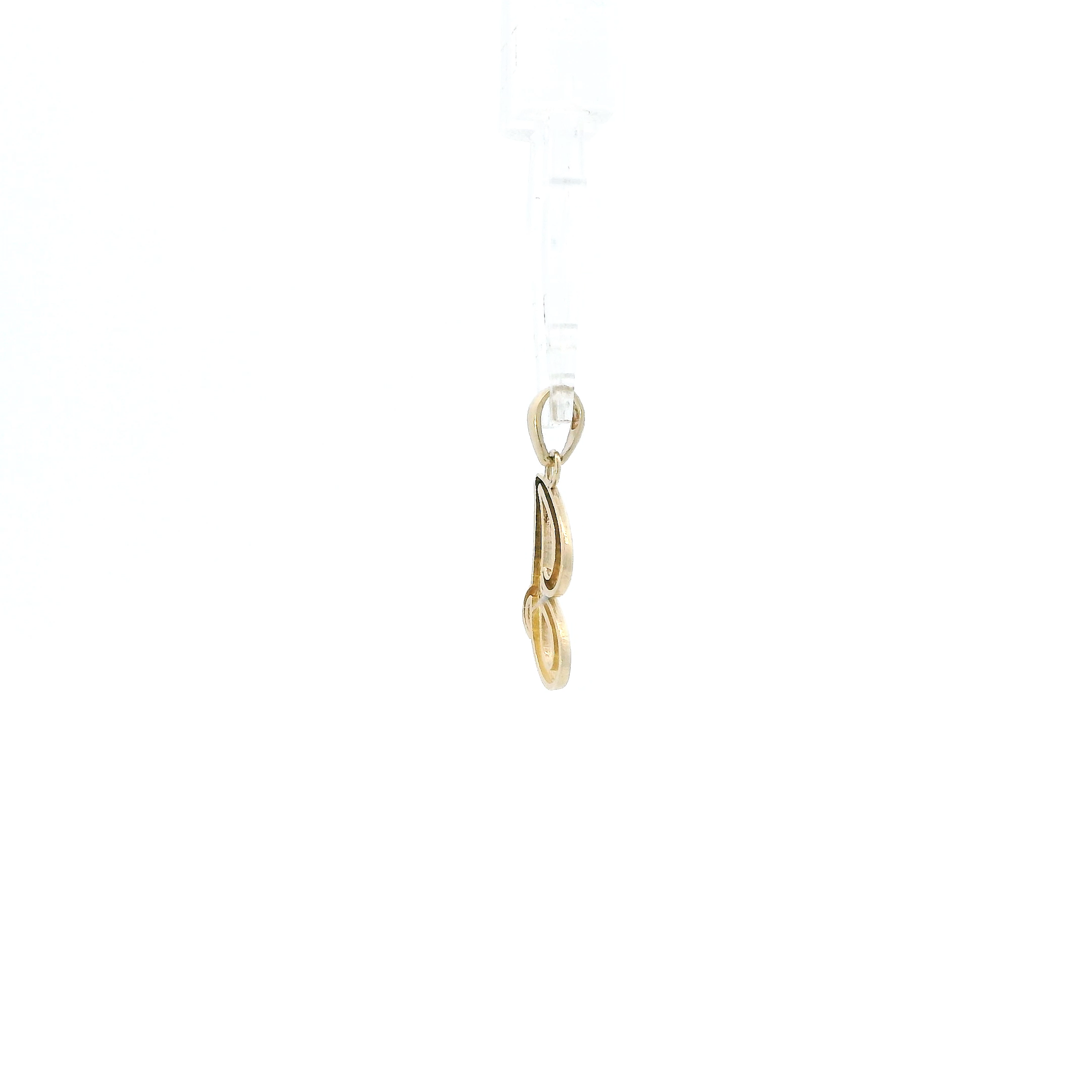 14K Yellow Gold Cursive Letter 