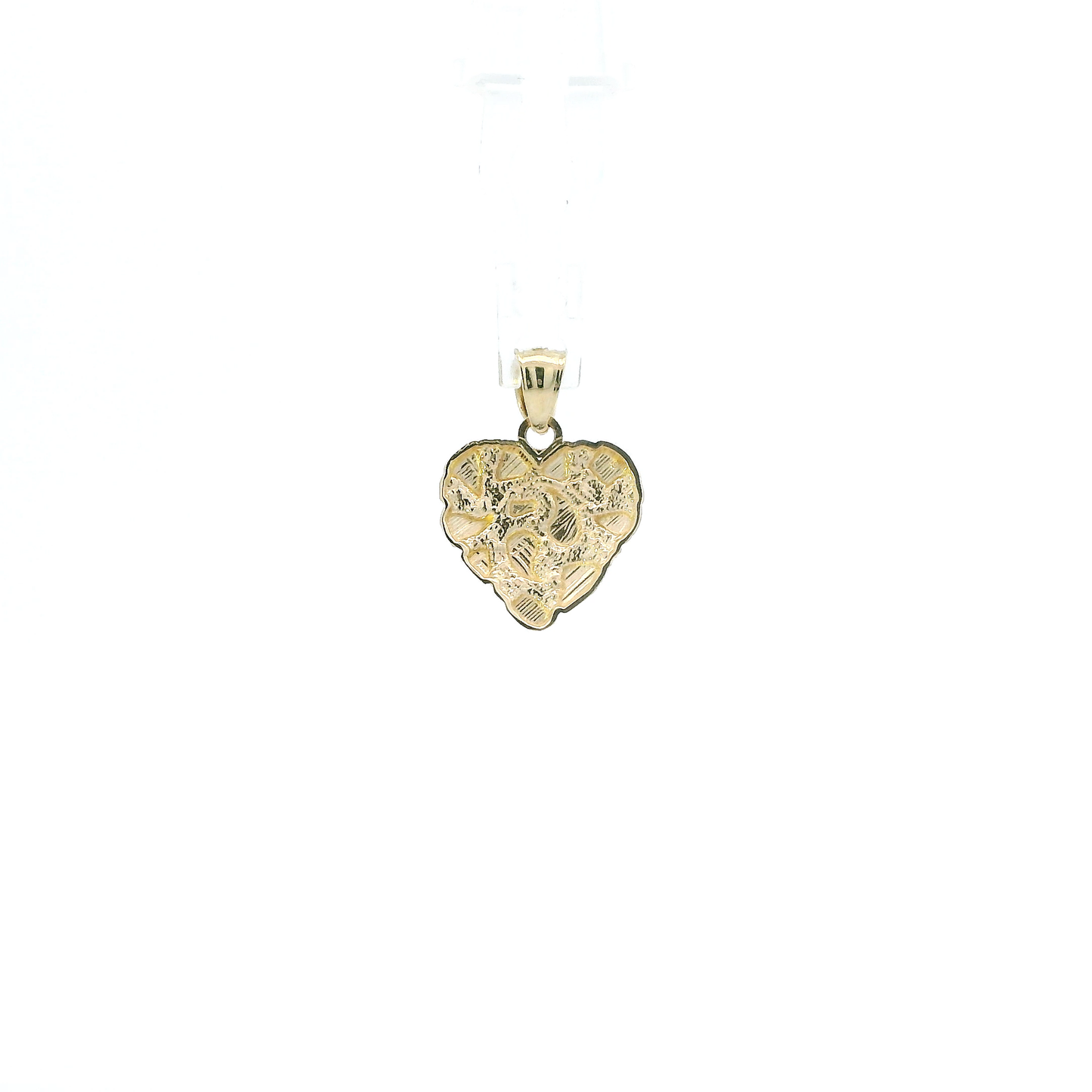 Colgante Corazón Pepita Oro Amarillo 10K