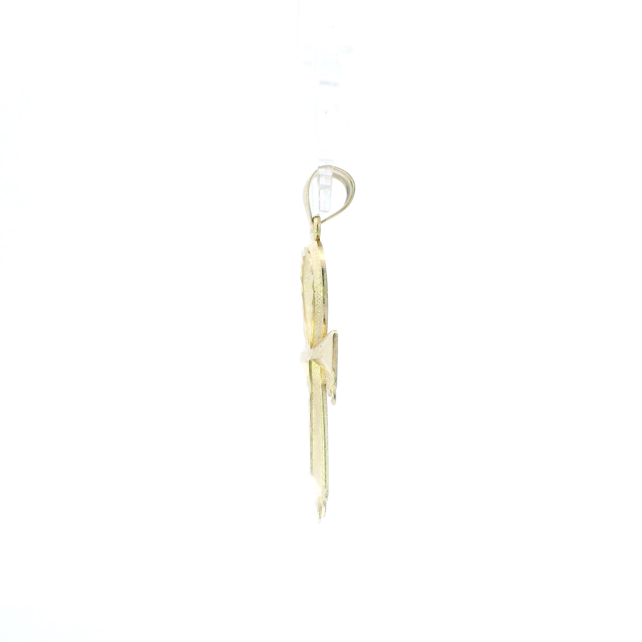 10K Yellow Gold Dripping Ankh Pendant