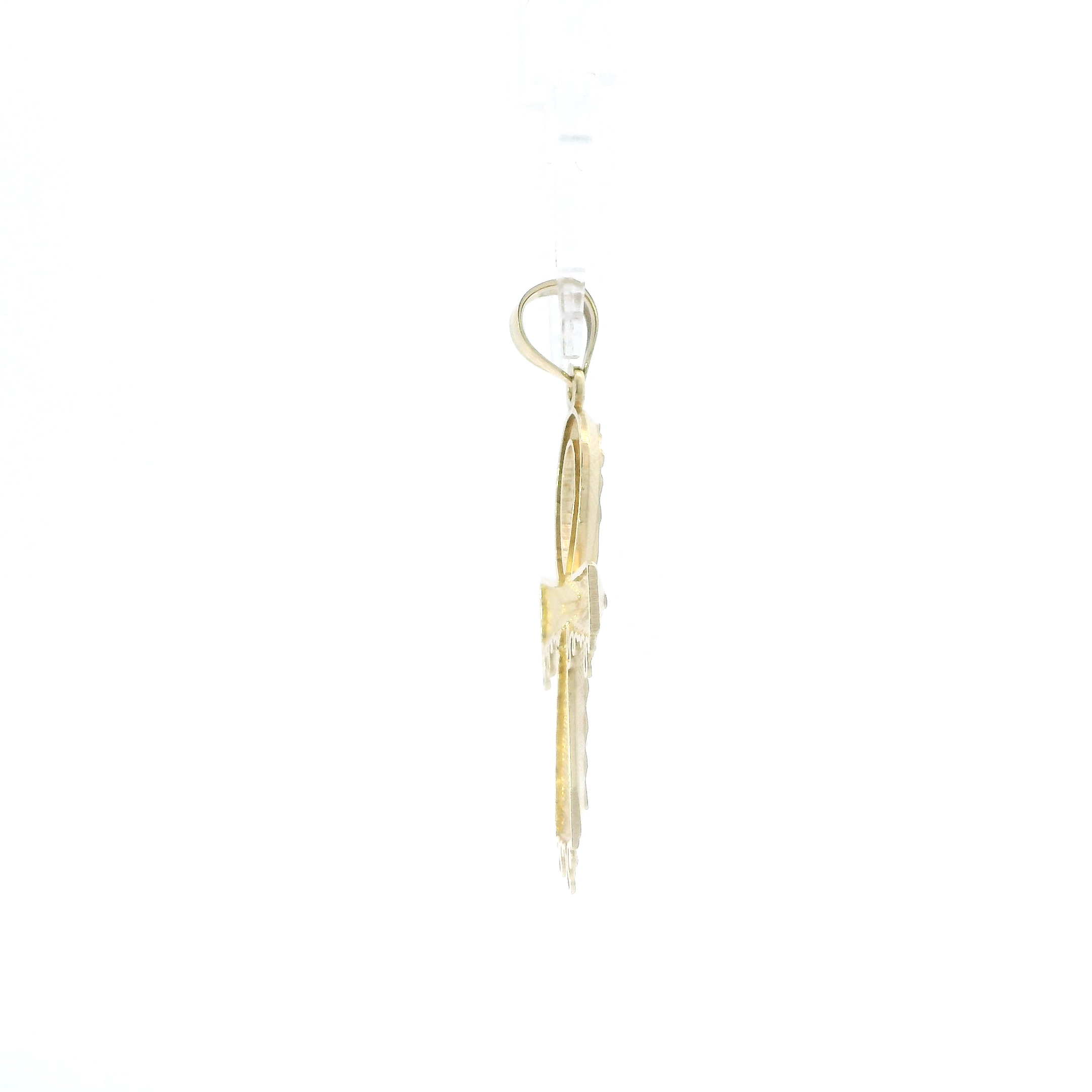 10K Yellow Gold Dripping Ankh Pendant
