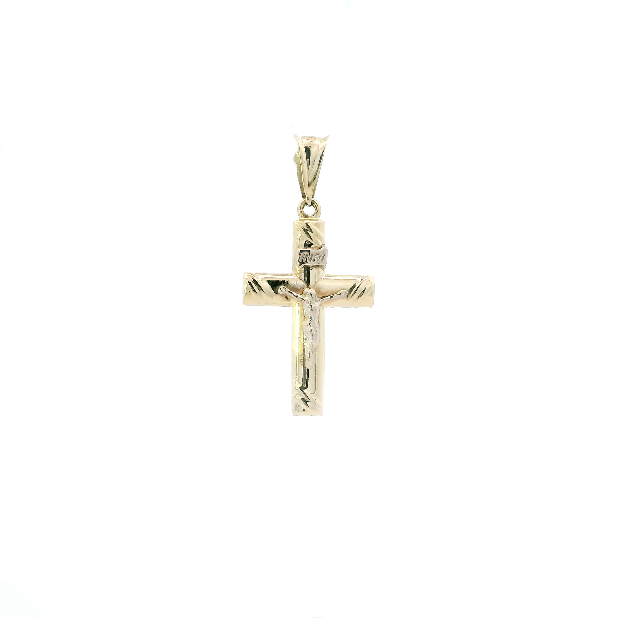 14K Yellow Gold Crucifix
