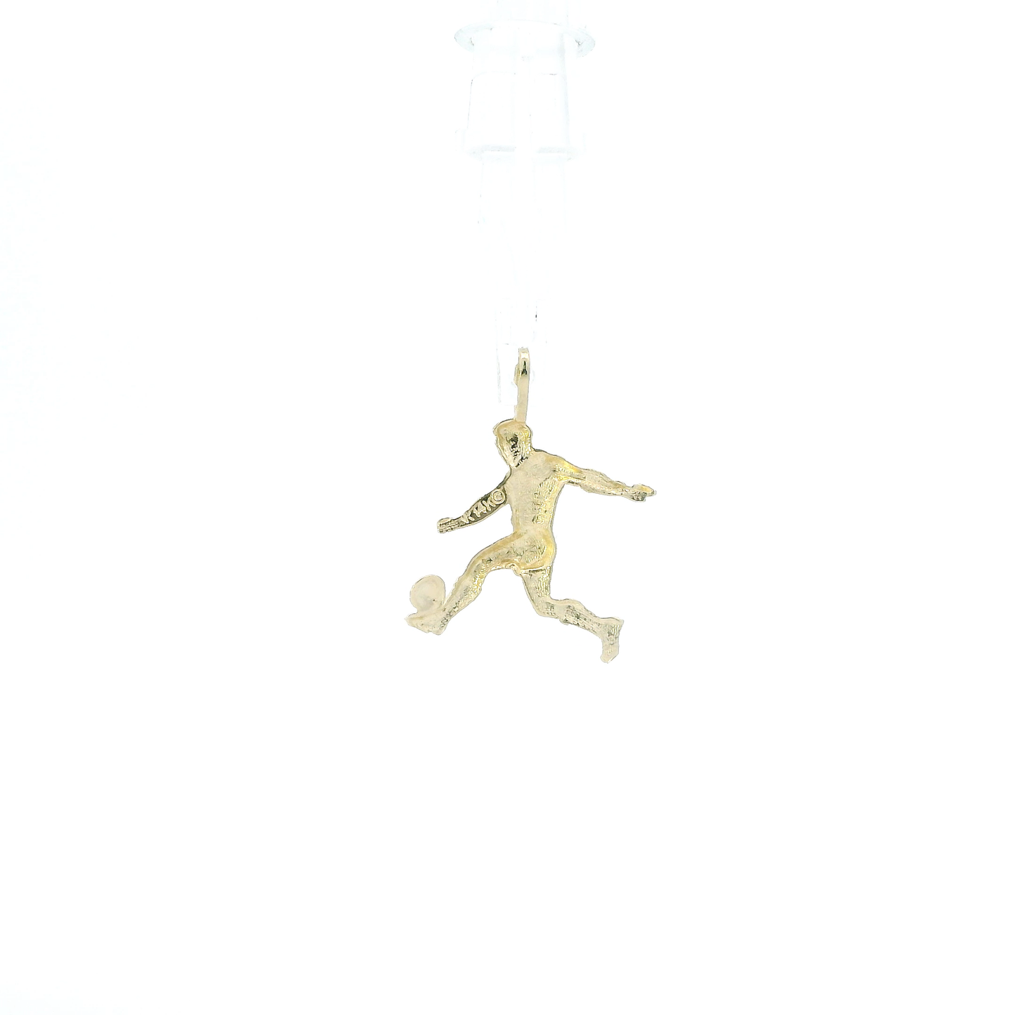 14K Yellow Gold Soccer Player Pendant