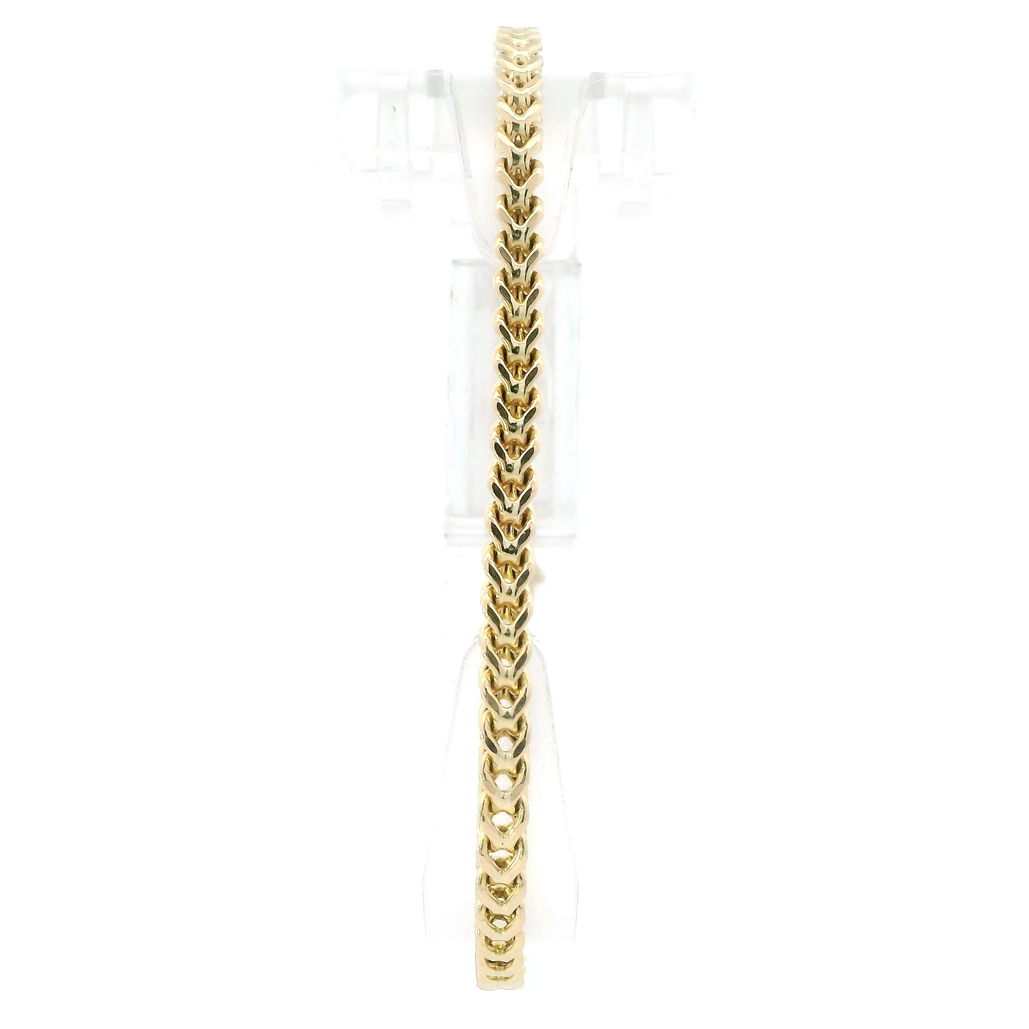 10K Yellow Gold 8" Franco Bracelet