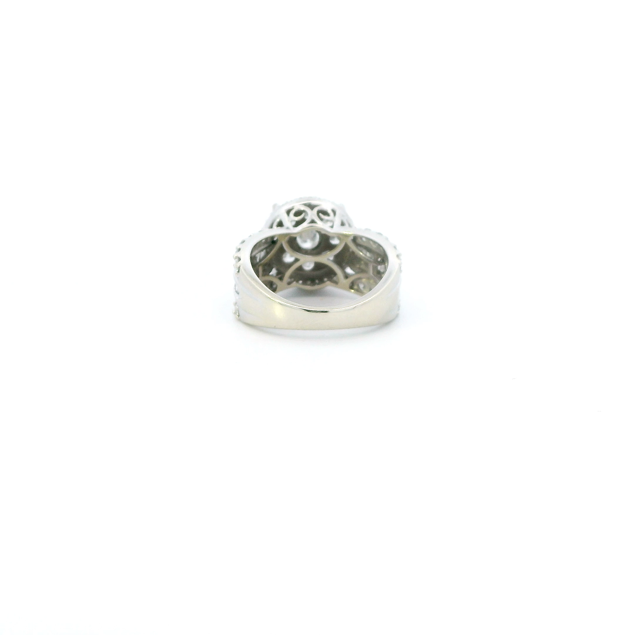 10K White Gold Diamond Womens Ring - 2.00ct