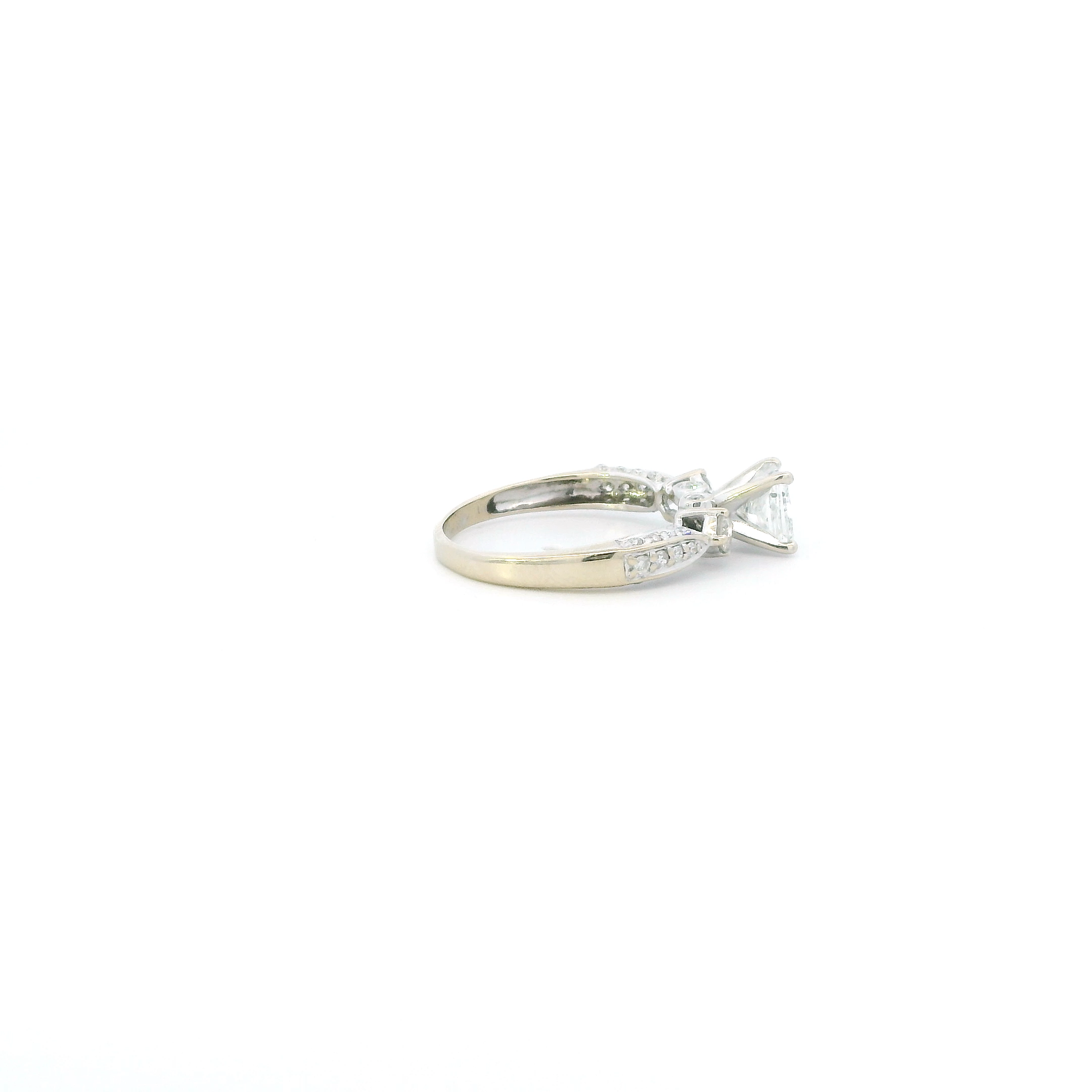14K White Gold Diamond Womens Ring - 1.25ct