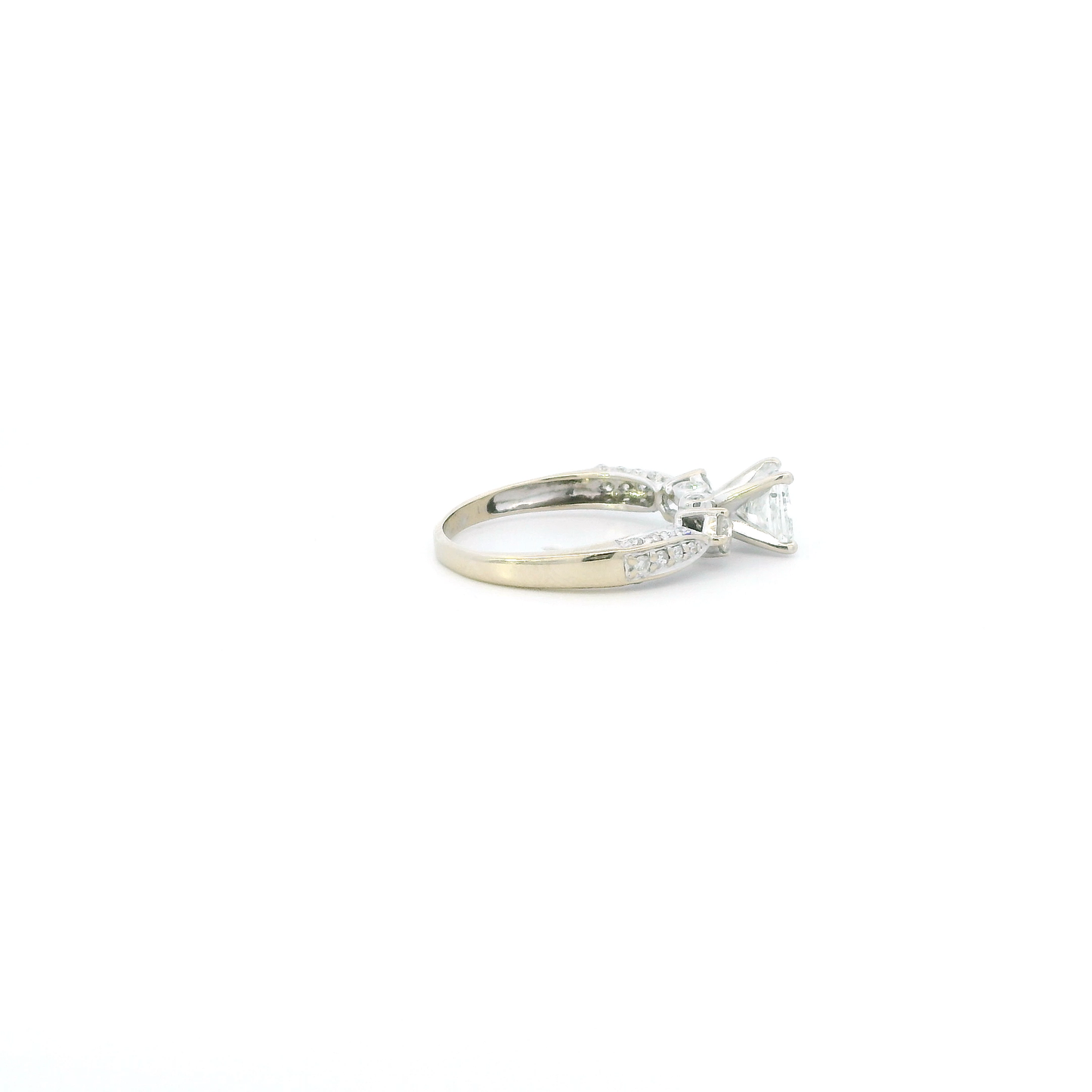 14K White Gold Diamond Womens Ring - 1.25ct