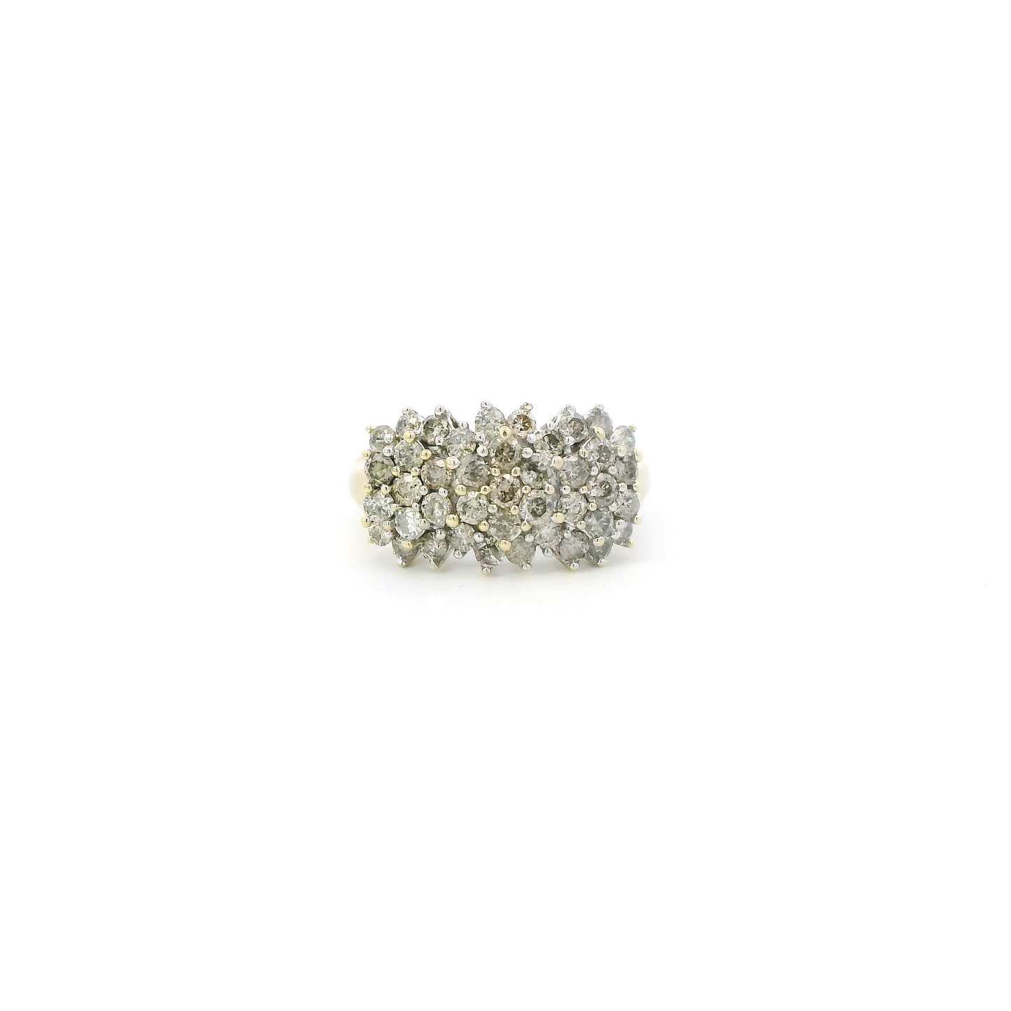 10K Yellow Gold Diamond Womens Ring - 1.64ct