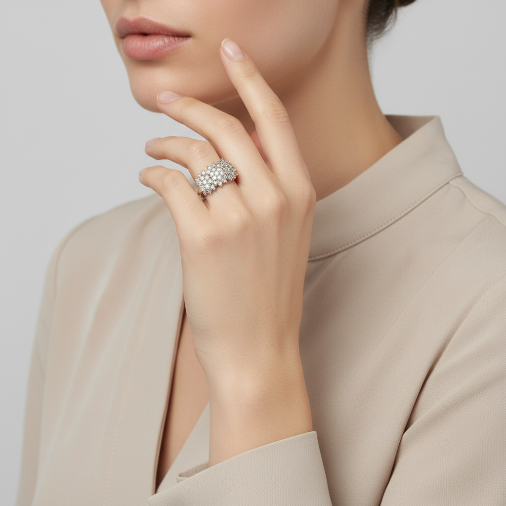10K Yellow Gold Diamond Womens Ring - 1.64ct