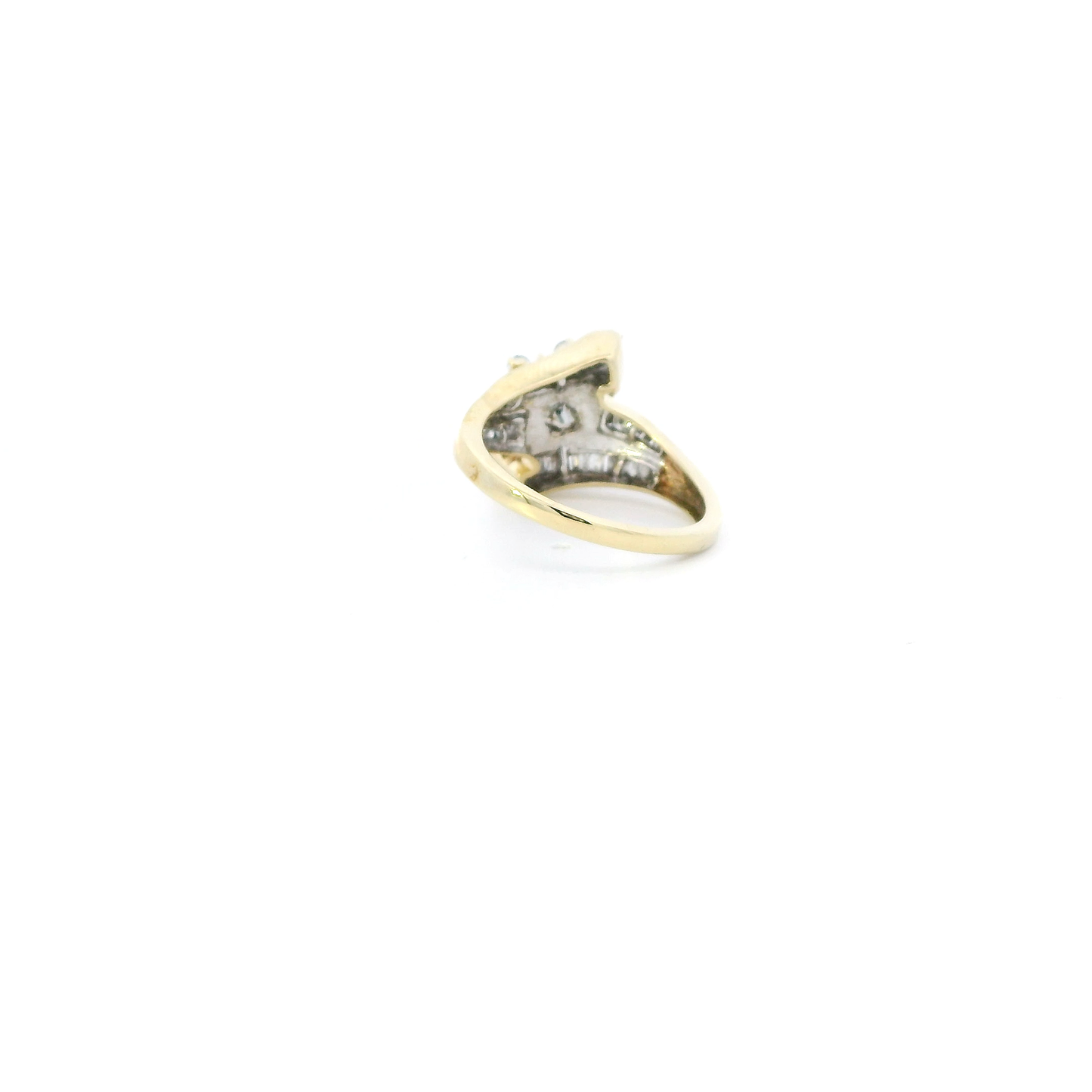 10K Yellow & White Gold Diamond Womens Ring - 1.00