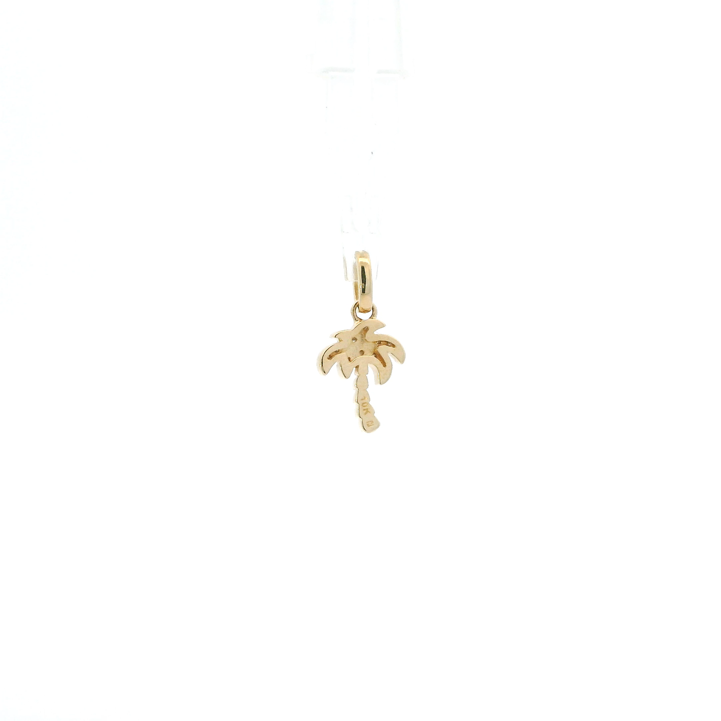 10K Yellow Gold Palm Tree Pendant