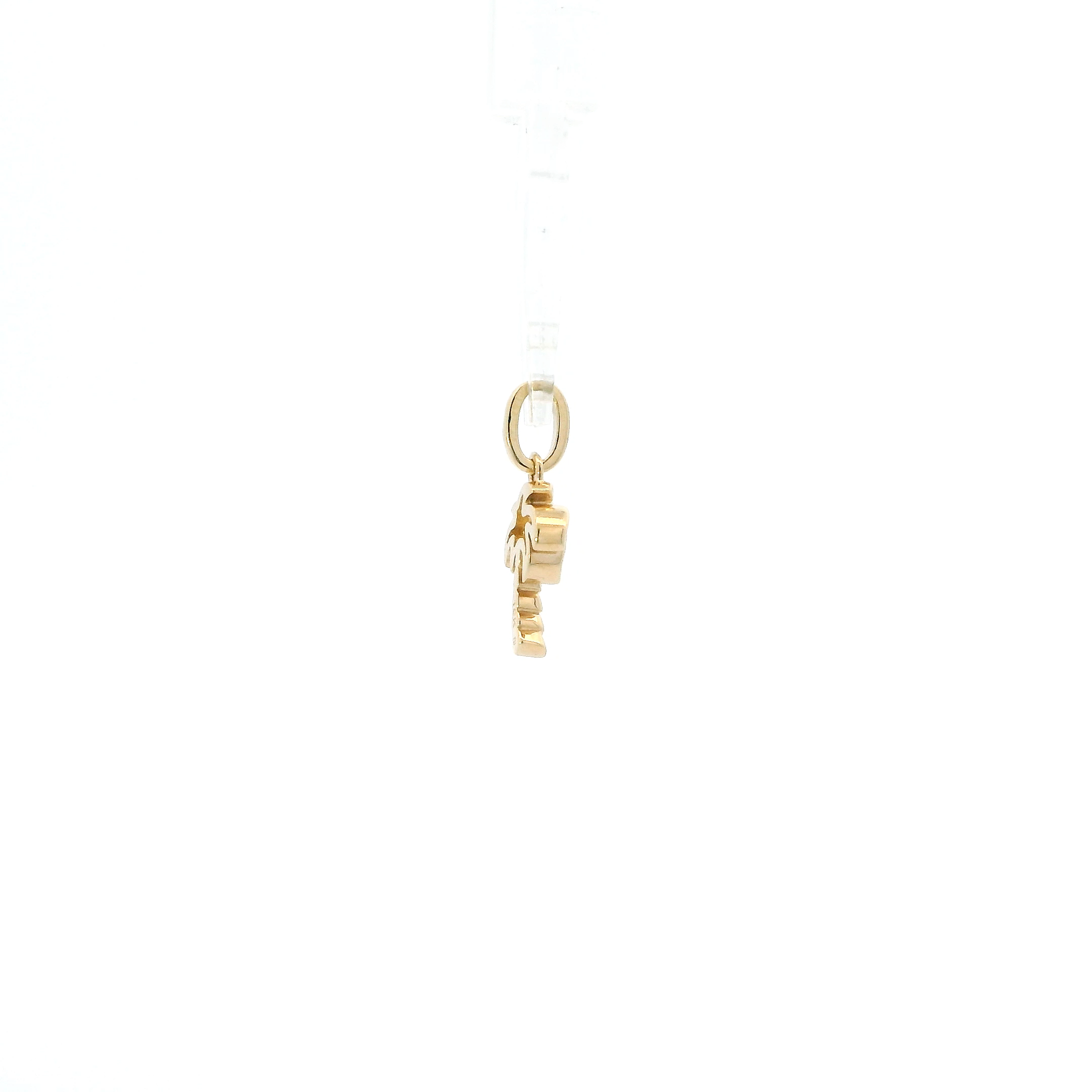 10K Yellow Gold Palm Tree Pendant
