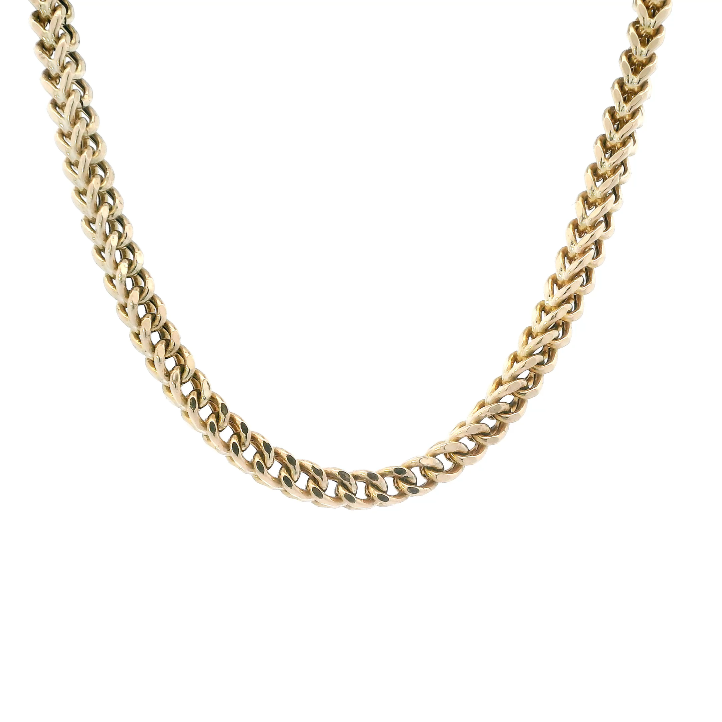 10K Yellow Gold 27.5" Hollow Franco Chain