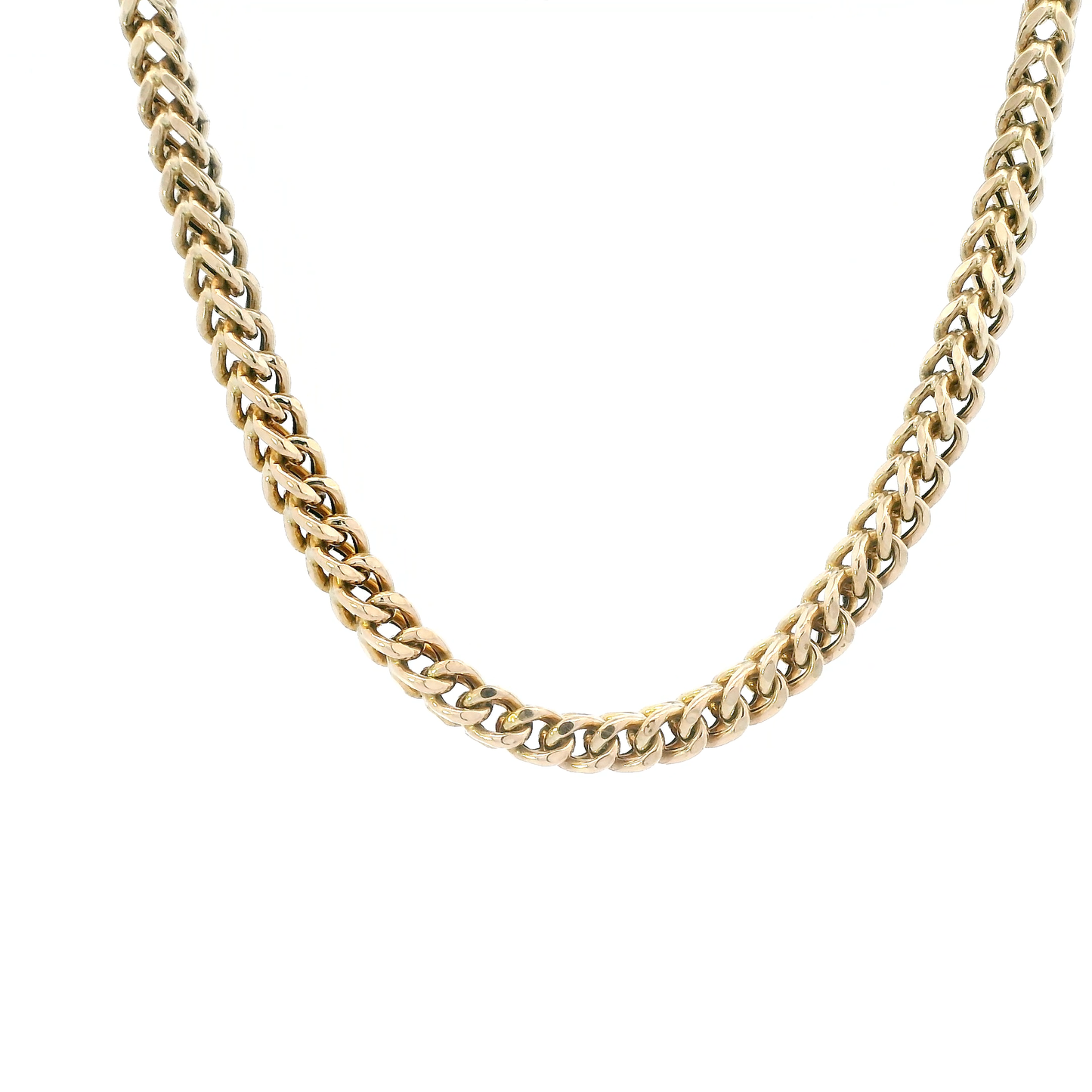 10K Yellow Gold 27.5" Hollow Franco Chain